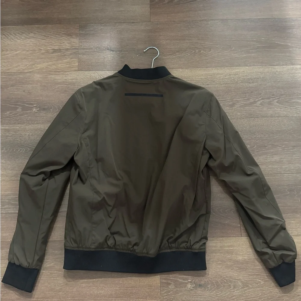 Zara Men's Khaki Bomber Jacket - Picture 2 of 3